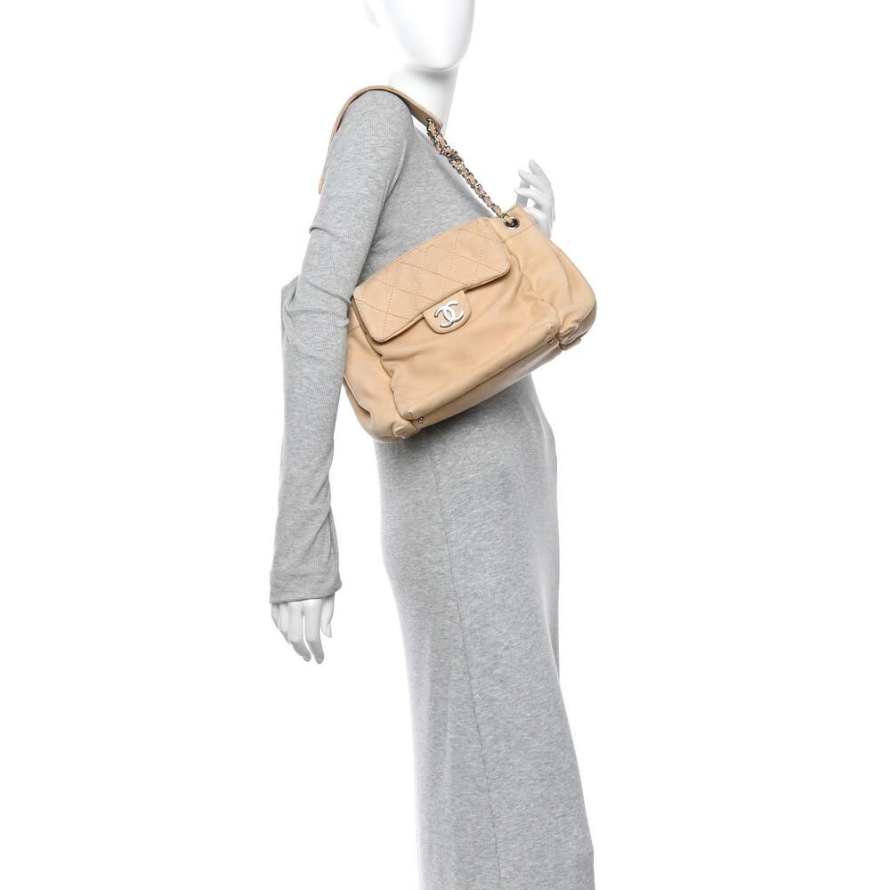 Chanel Lambskin Stitched Accordion Flap #258030C18B - Picture 2 of 14